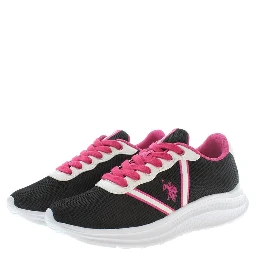 Black Polyester Women Sneaker