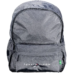 Blue Polyester Men Backpack