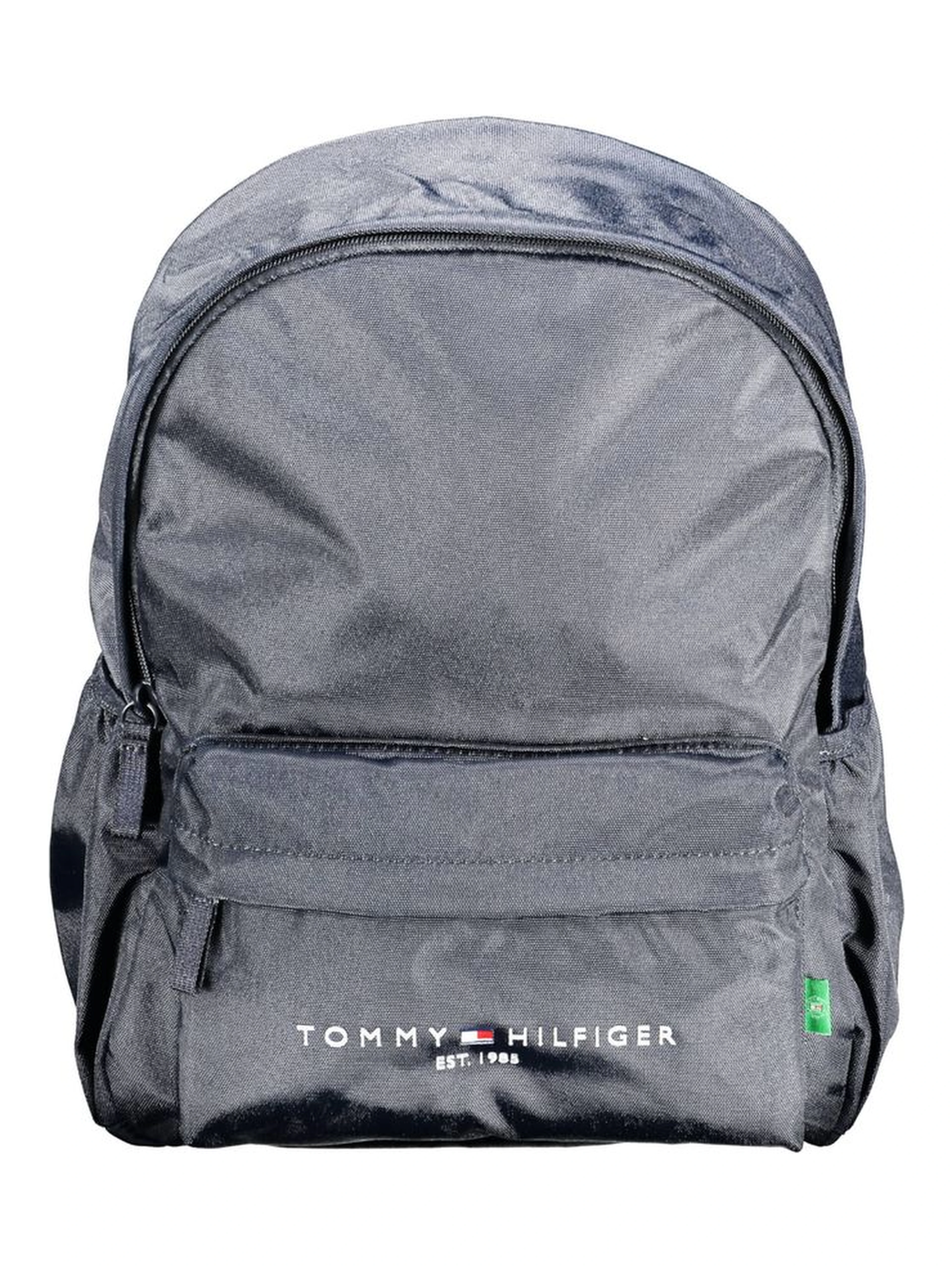 Blue Polyester Men Backpack