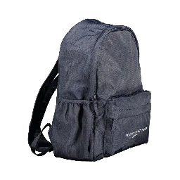 Blue Polyester Men Backpack