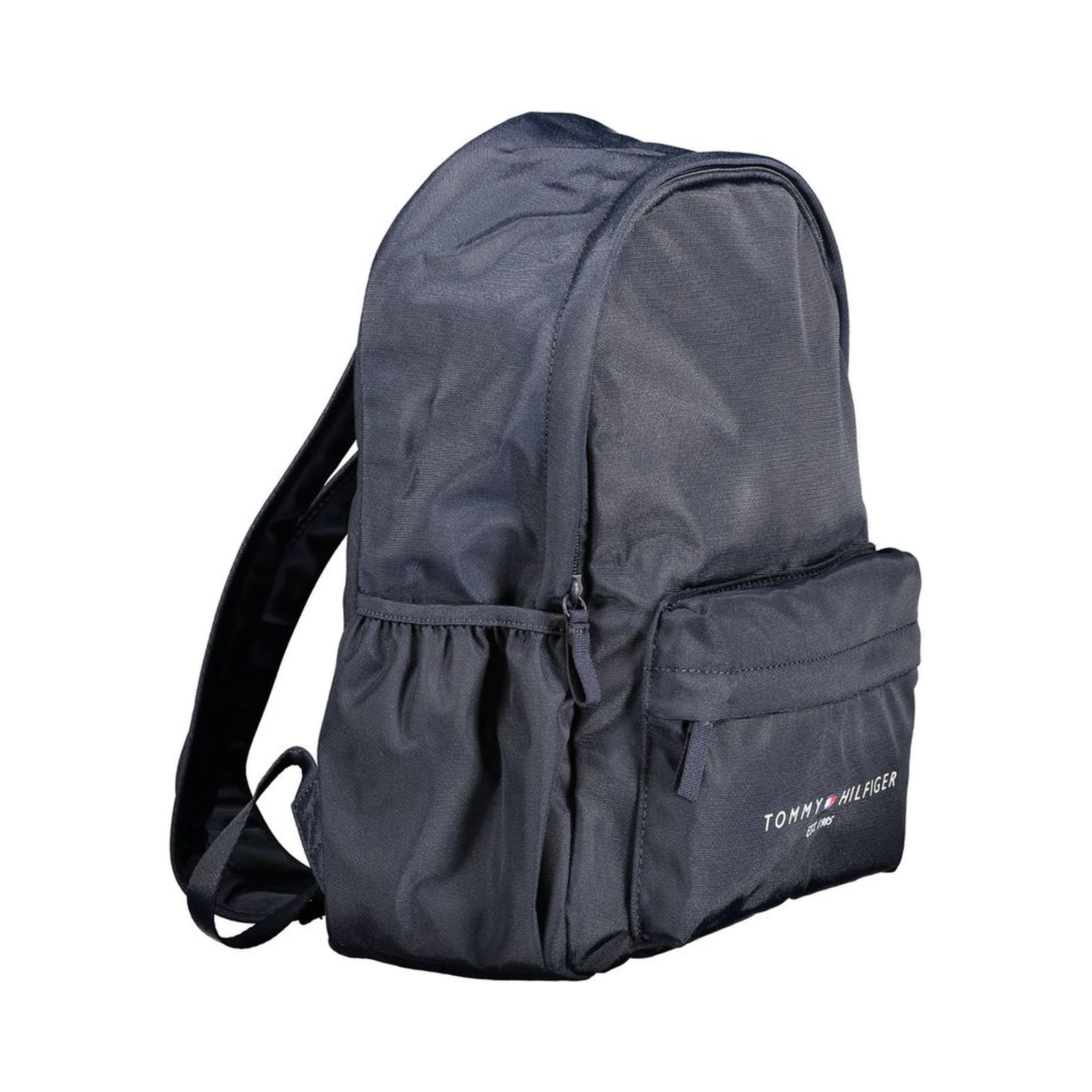 Blue Polyester Men Backpack