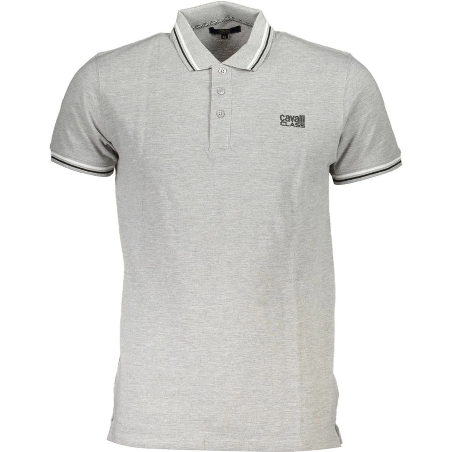 Gray Cotton Polo Shirt
