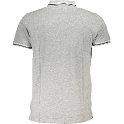 Gray Cotton Polo Shirt