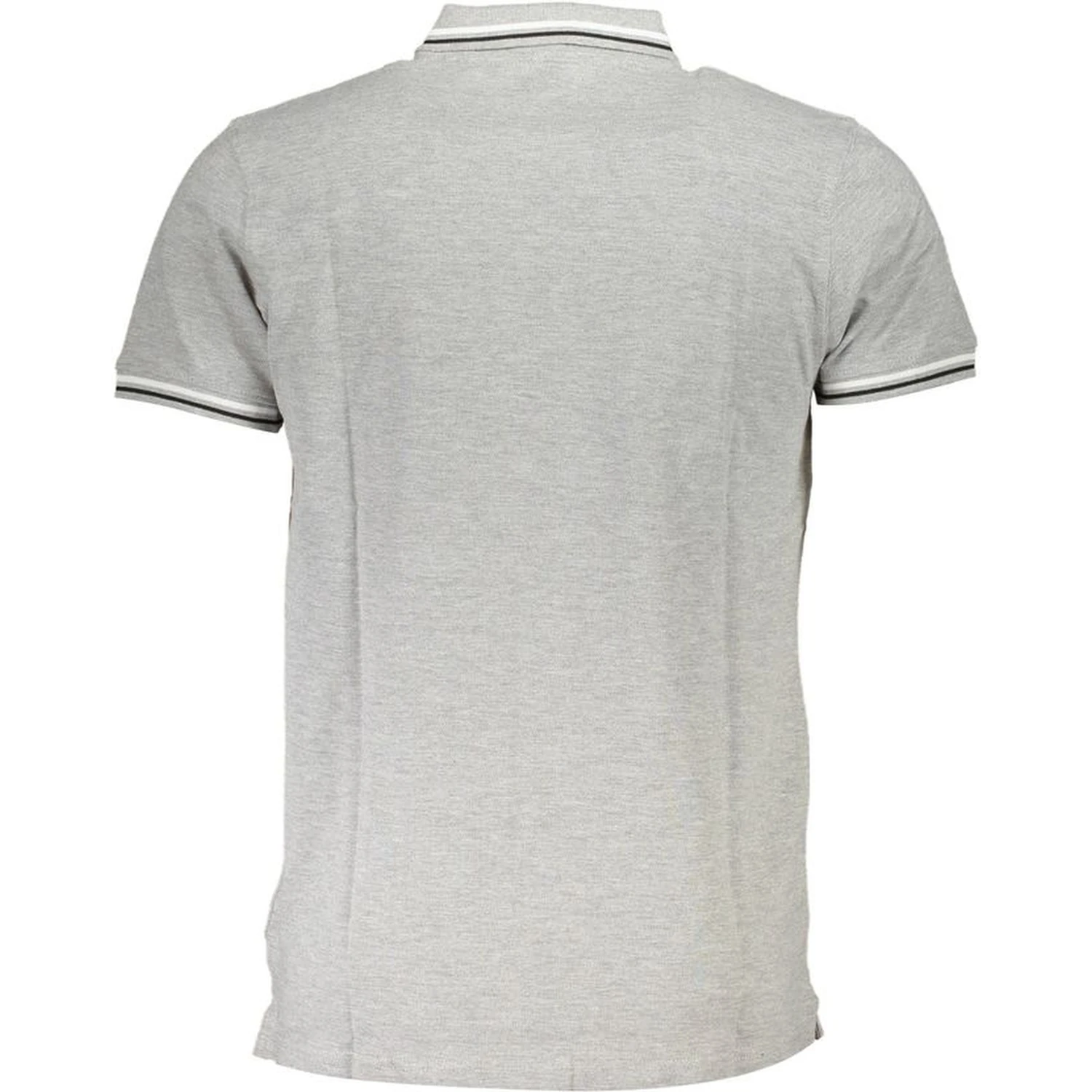 Gray Cotton Polo Shirt