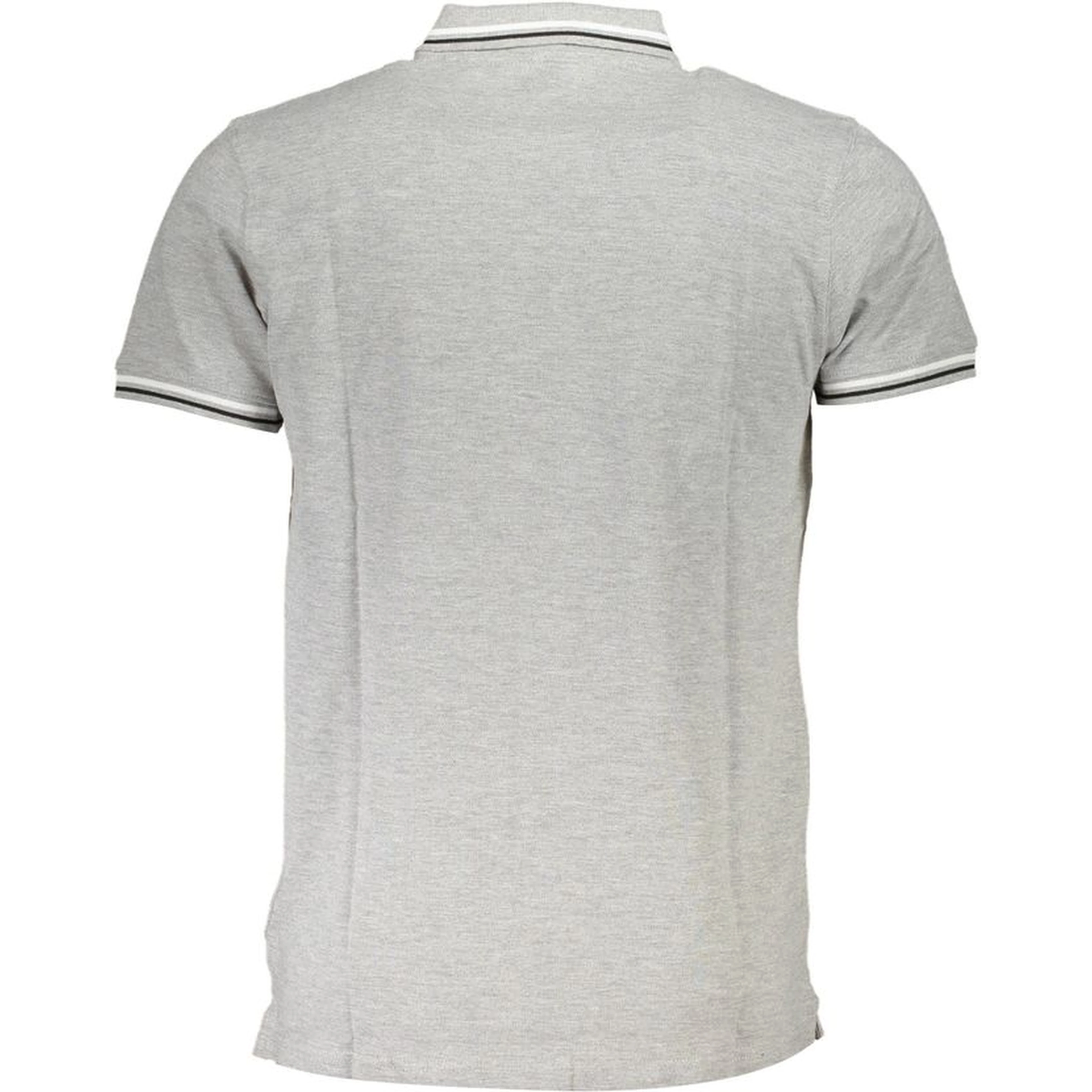 Gray Cotton Polo Shirt