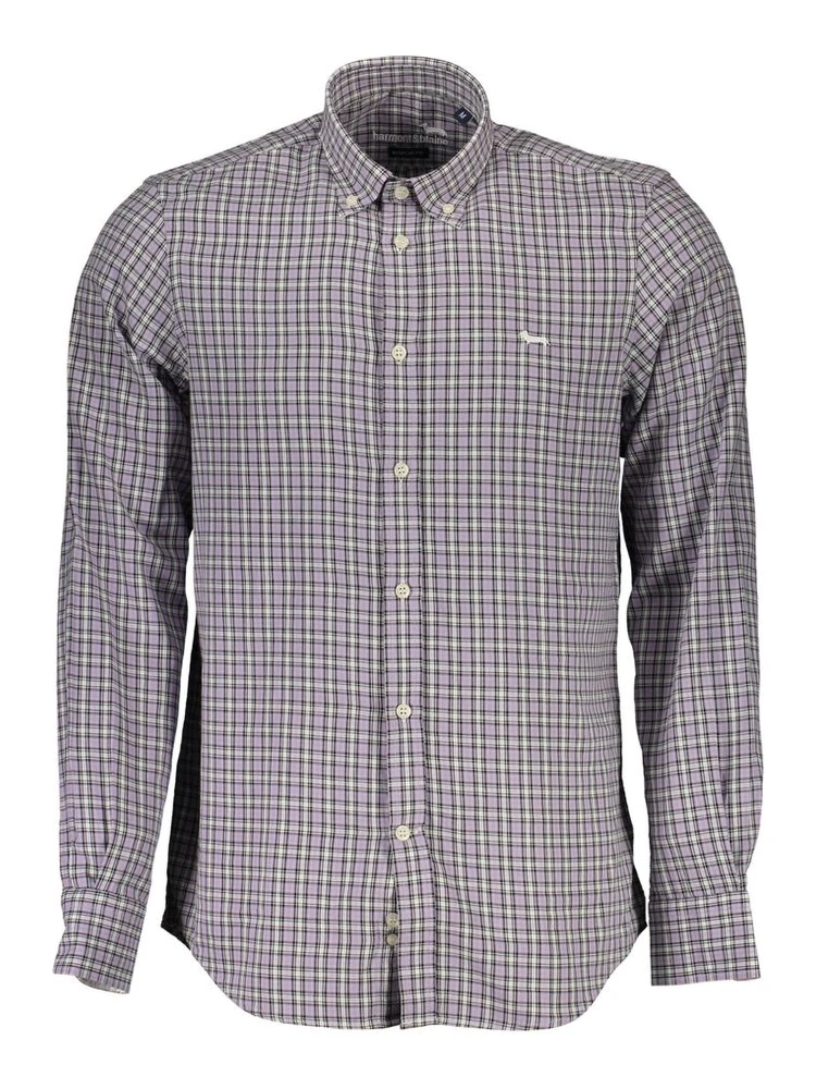 Purple Cotton Men Shirt