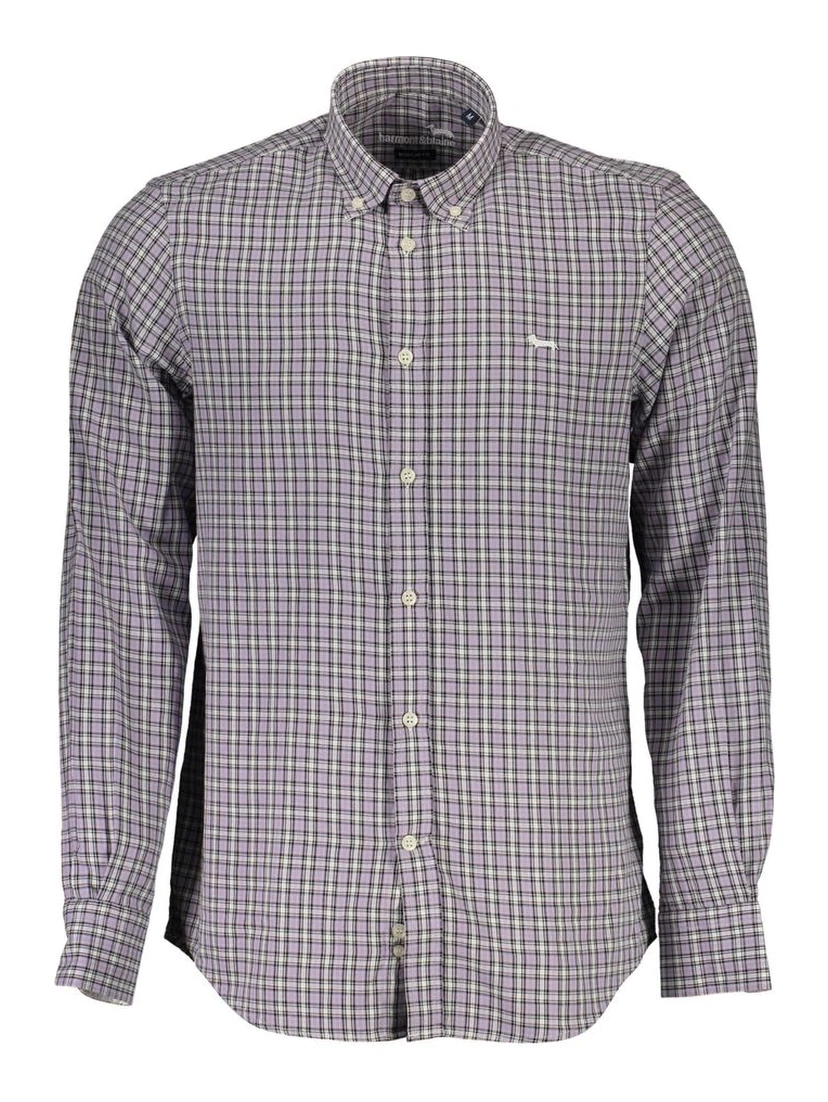 Purple Cotton Men Shirt