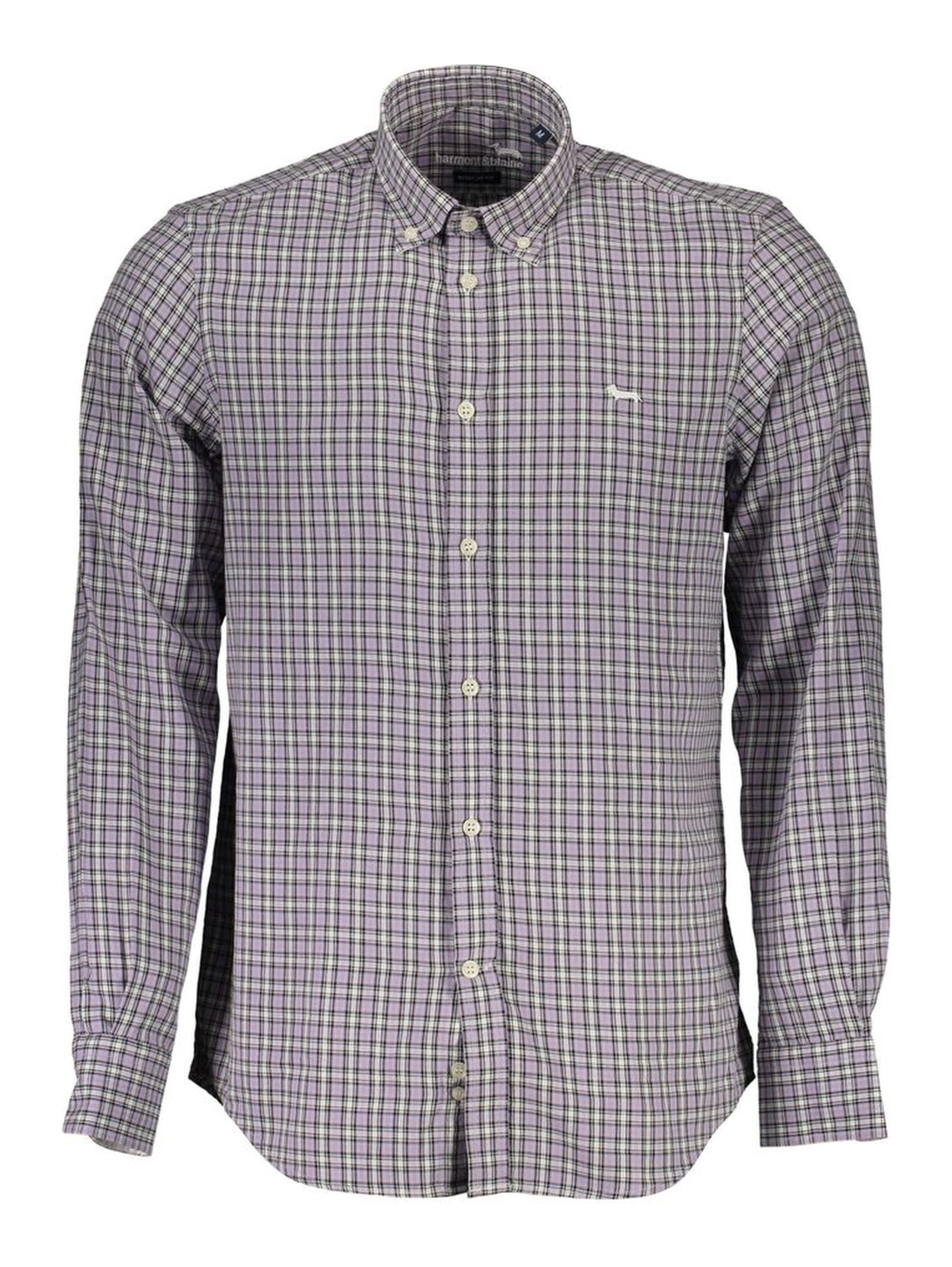 Purple Cotton Men Shirt