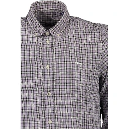 Purple Cotton Men Shirt