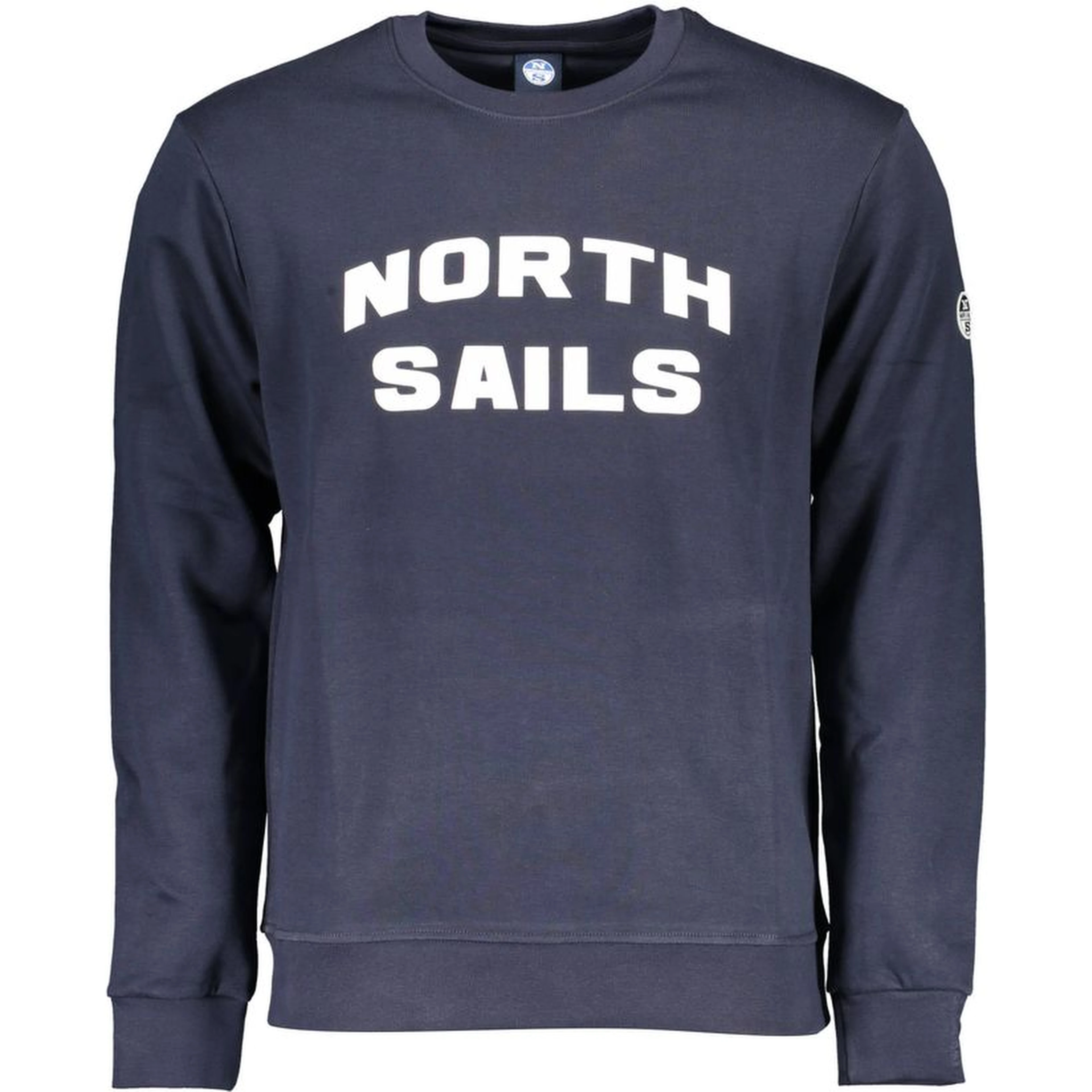 Blue Cotton Men Sweater