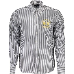 Blue Cotton Men Shirt