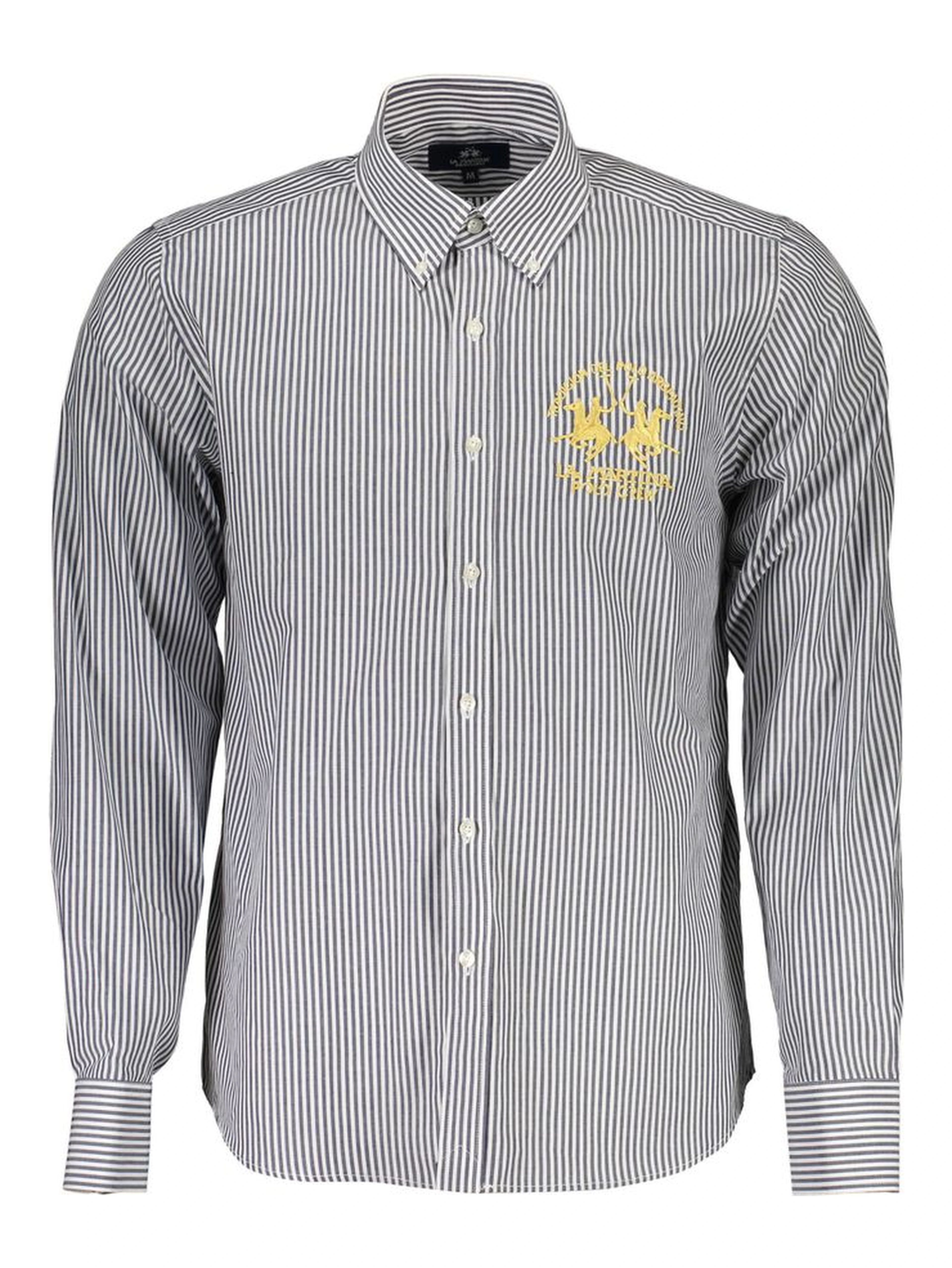 Blue Cotton Men Shirt