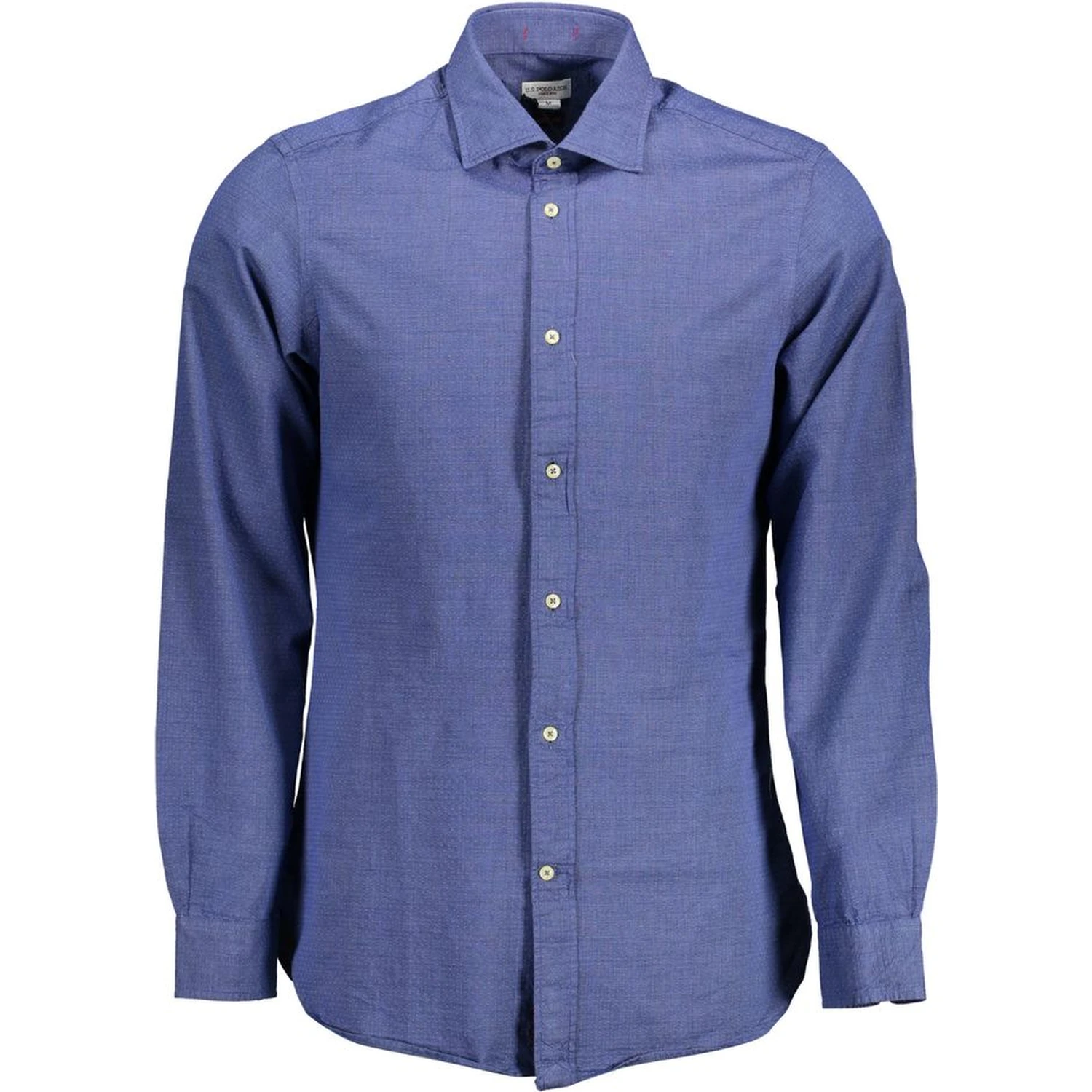 Blue Cotton Men Shirt