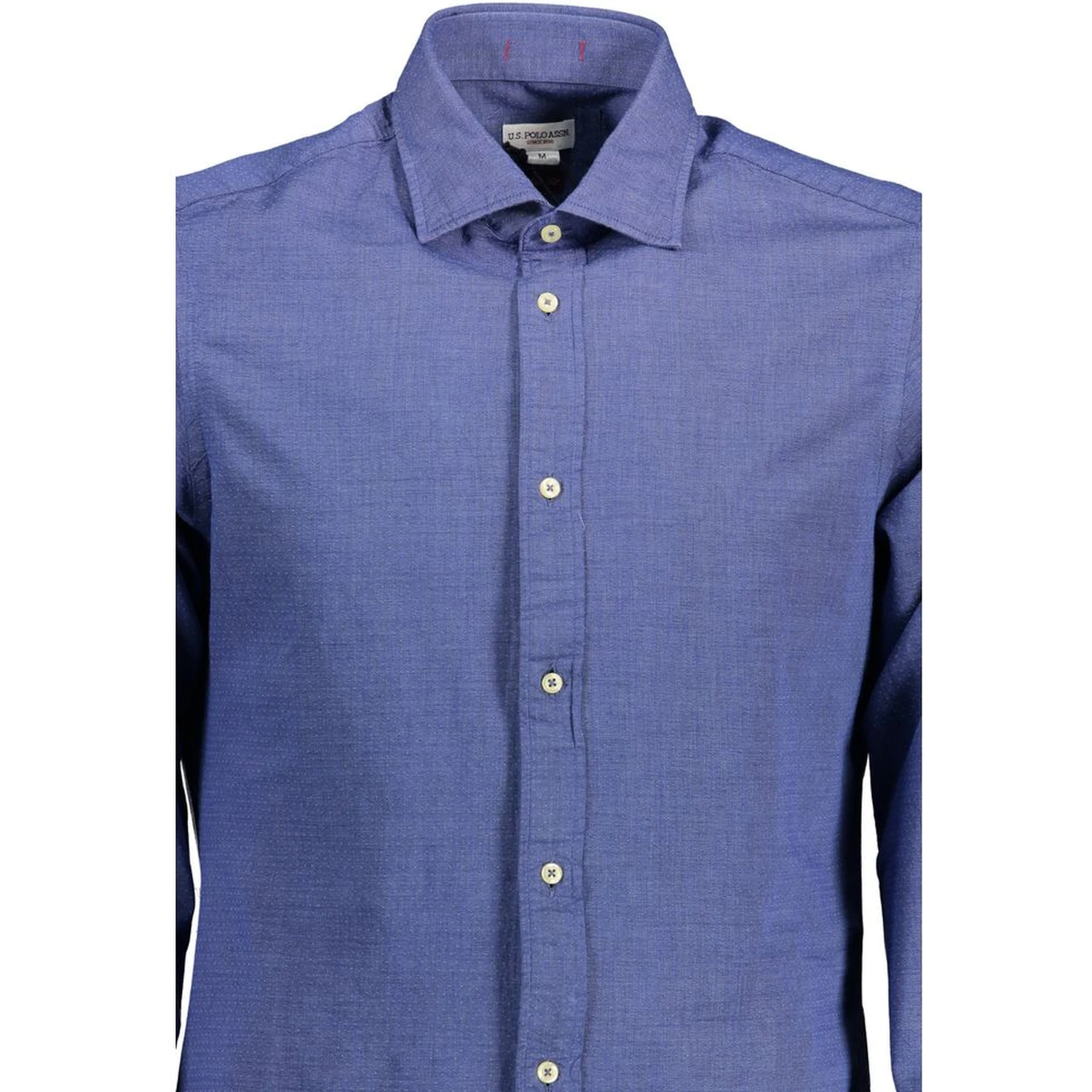 Blue Cotton Men Shirt