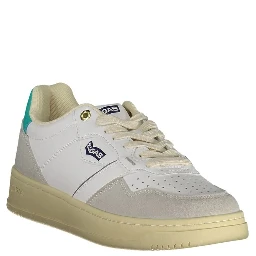 White Artificial Leather Women Sneaker