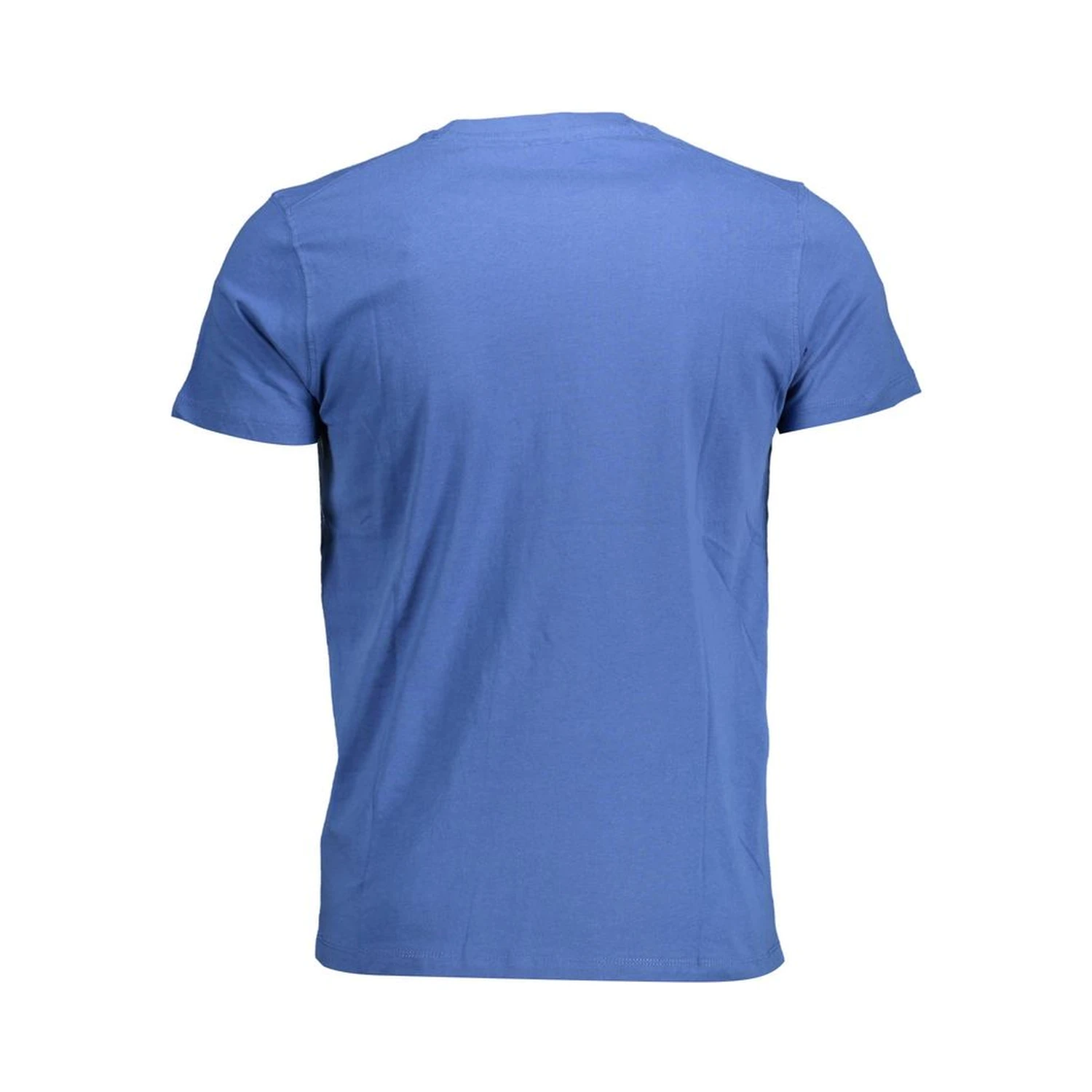 Blue Cotton Men T-Shirt