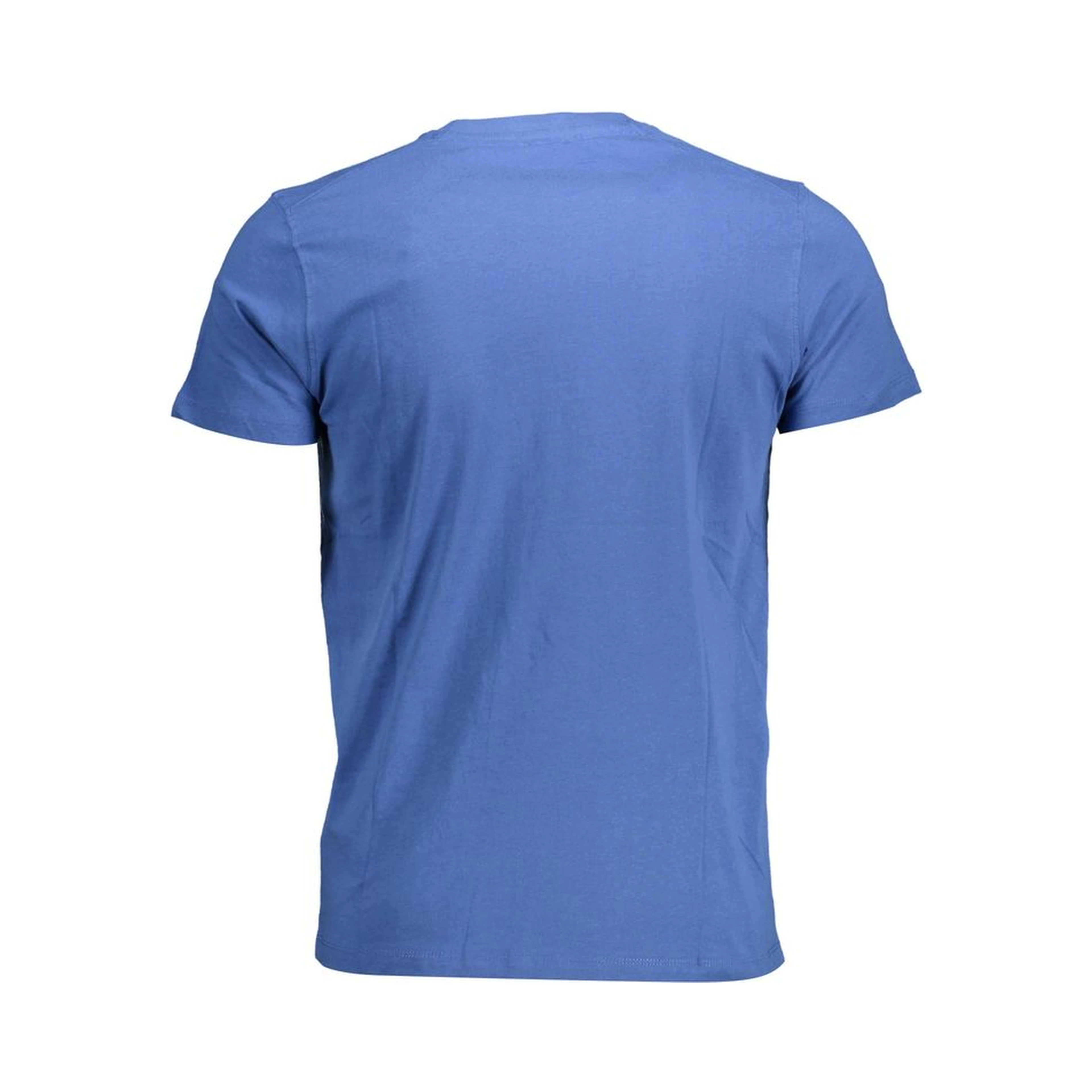 Blue Cotton Men T-Shirt