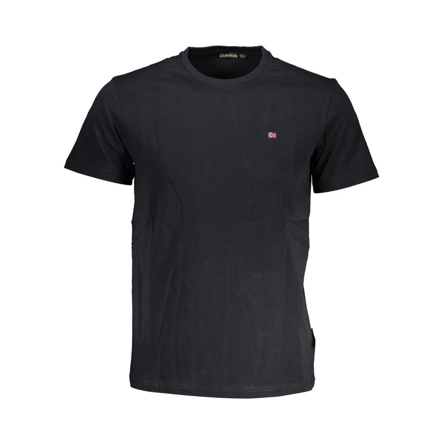 Black Cotton Men T-Shirt
