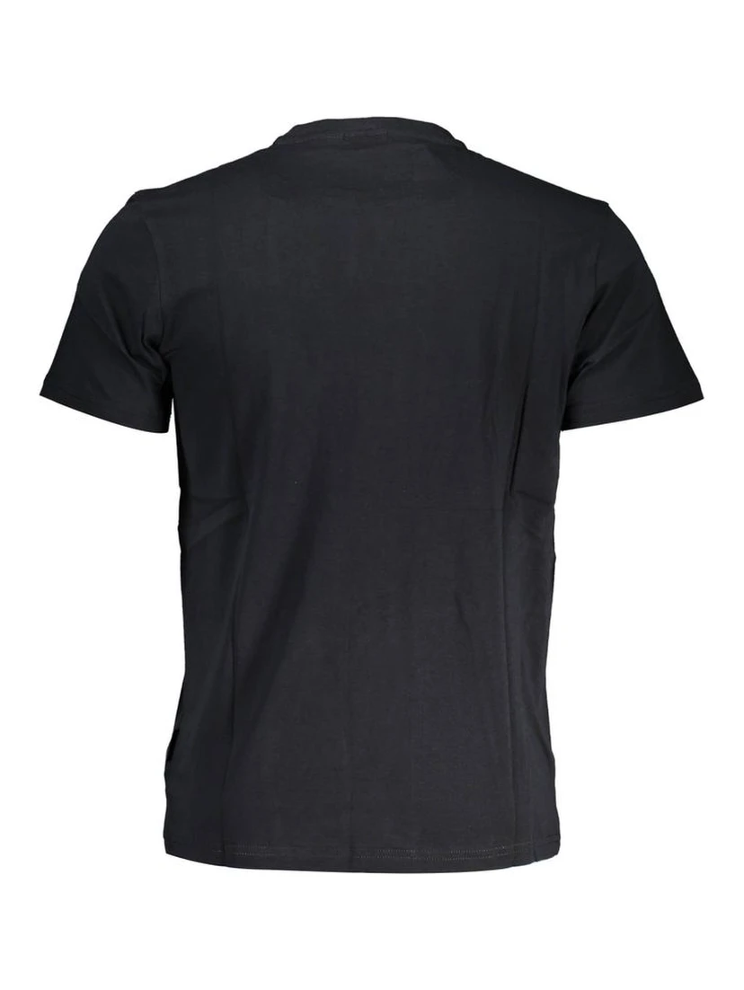 Black Cotton Men T-Shirt