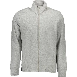 Gray Cotton Men's Sweater