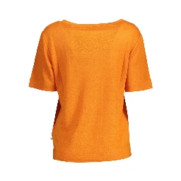 Orange Linen Women T-Shirt