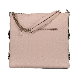 Pink Polyethylene Women Handbag