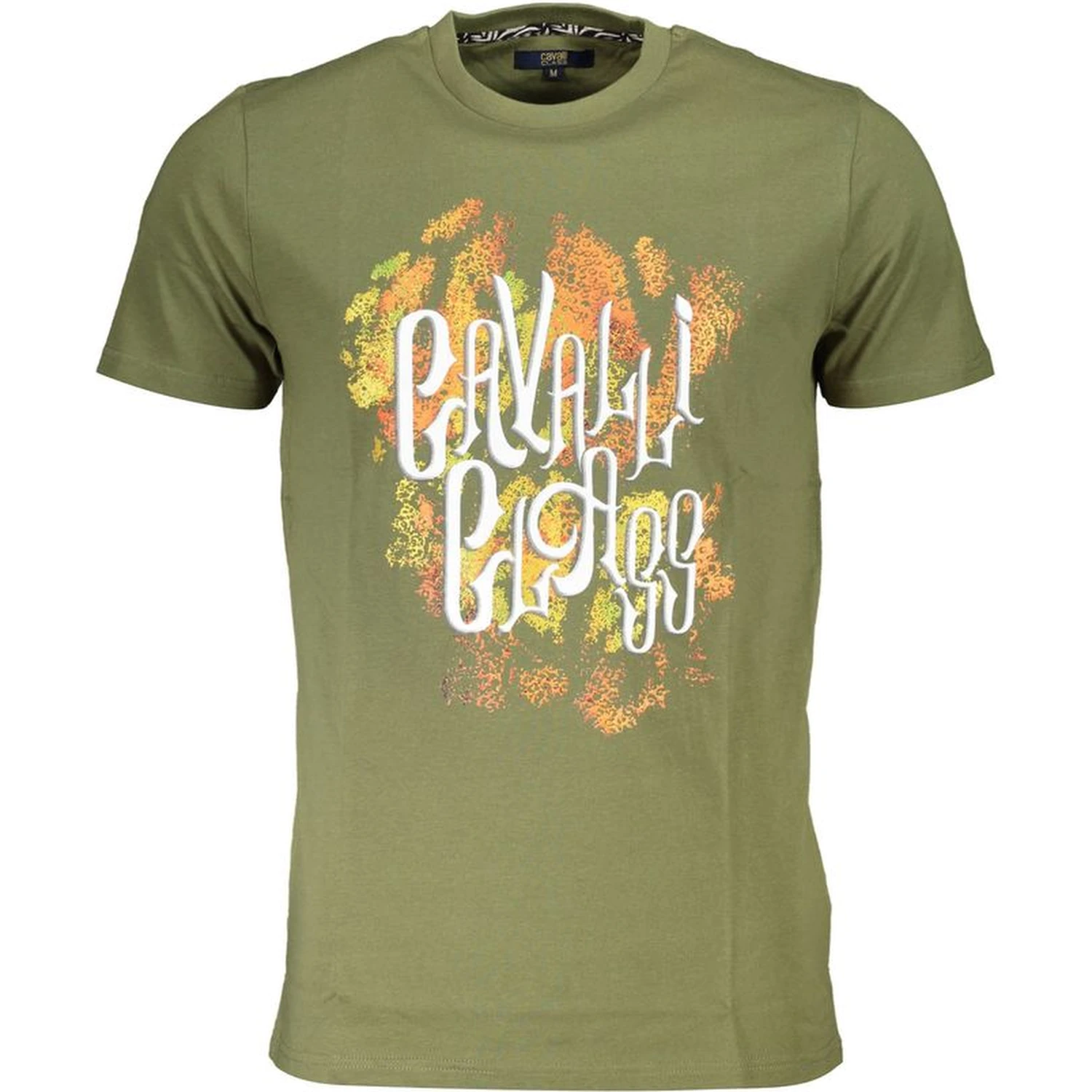 Green Cotton Men T-Shirt