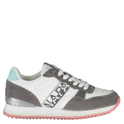 White Polyester Women Sneaker