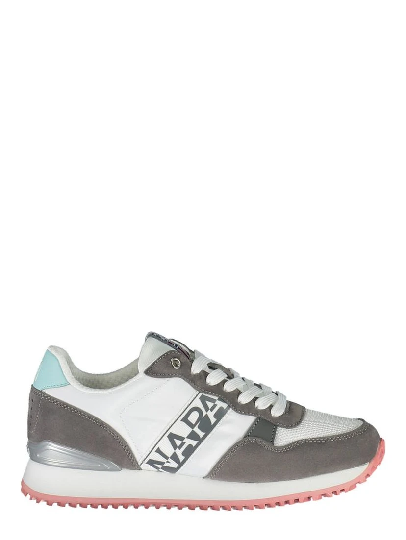White Polyester Women Sneaker