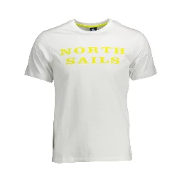 White Cotton Men T-Shirt