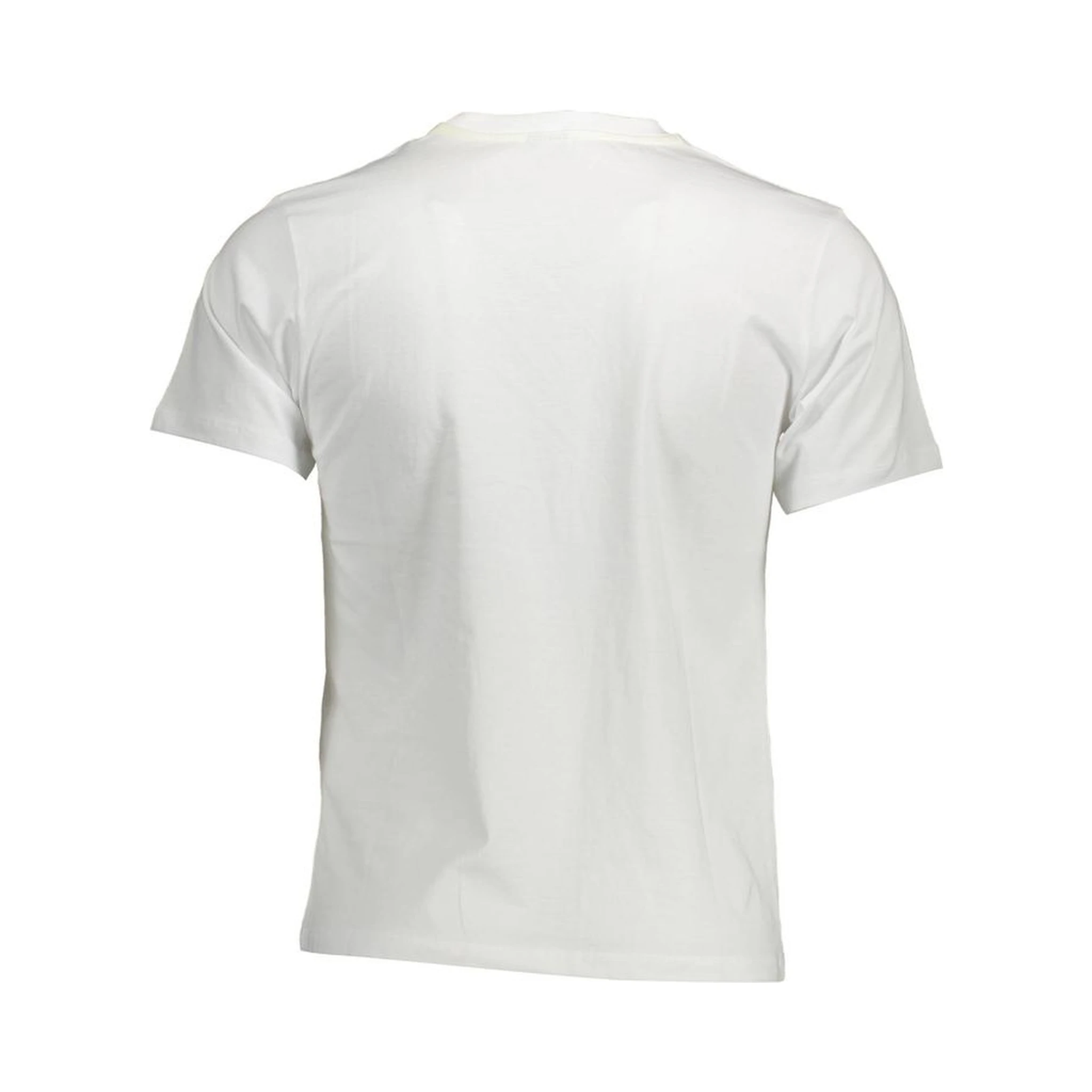 White Cotton Men T-Shirt