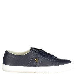 Blue Leather Women Sneaker