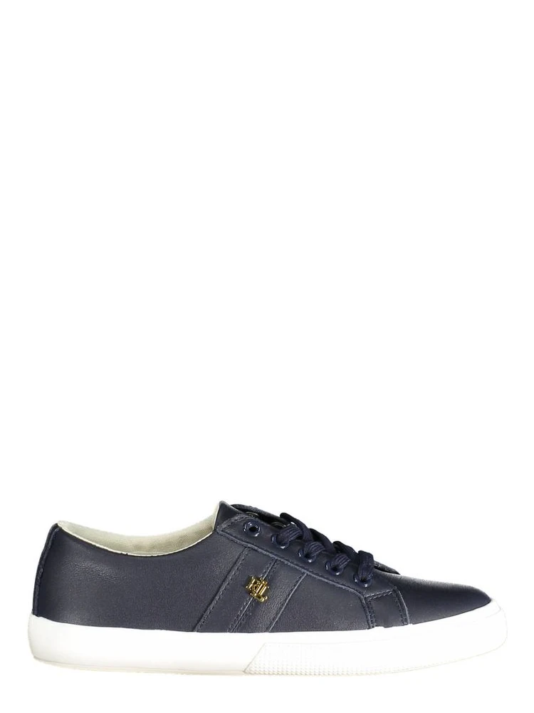 Blue Leather Women Sneaker