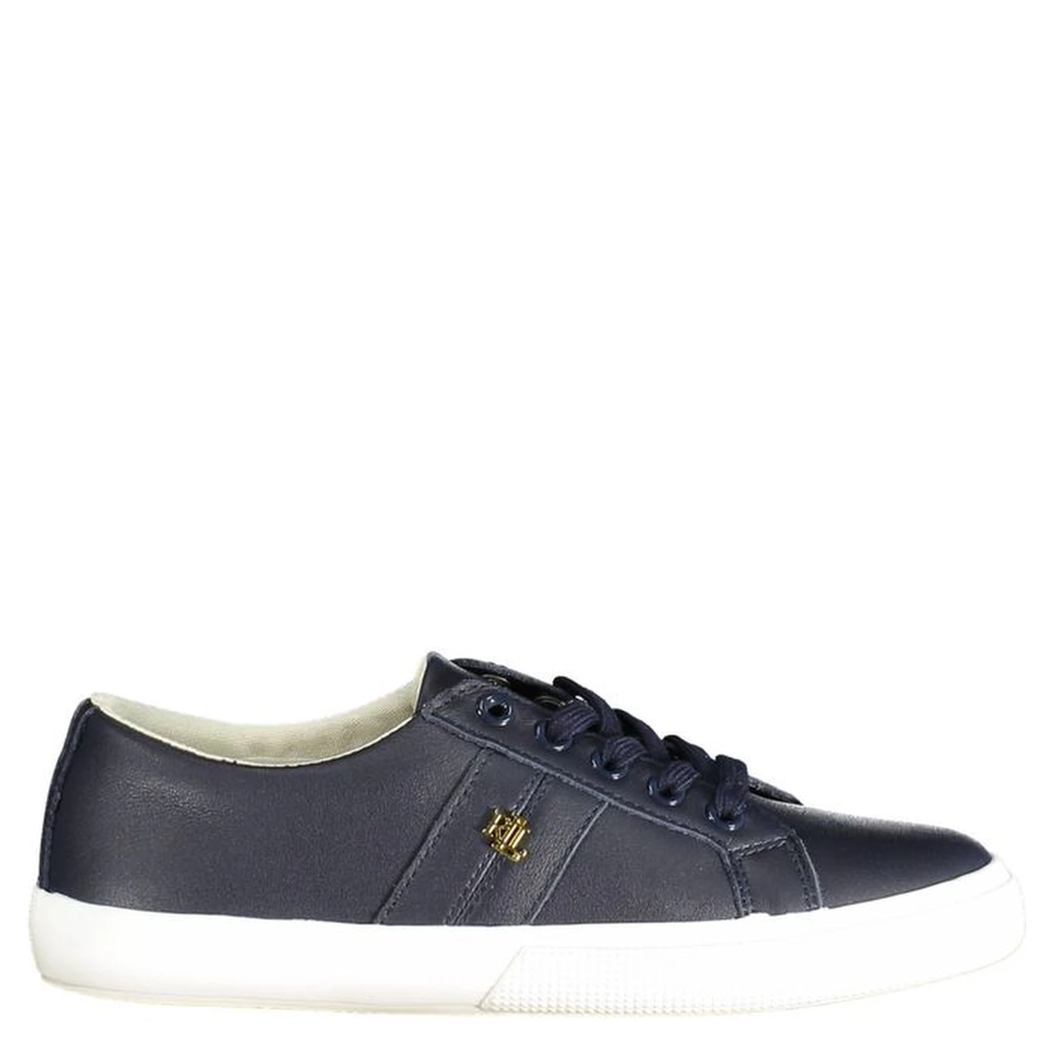 Blue Leather Women Sneaker