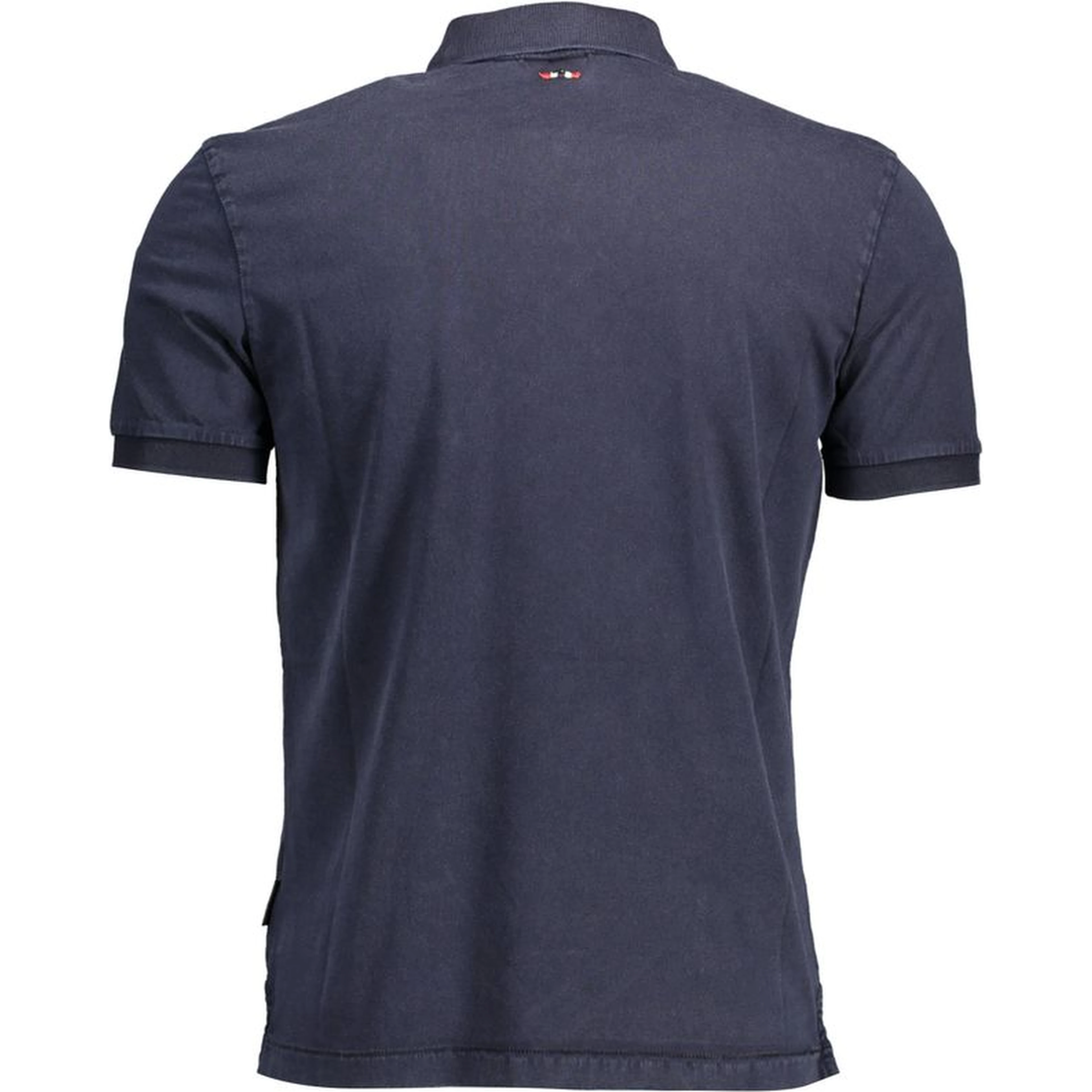 Blue Cotton Polo Shirt