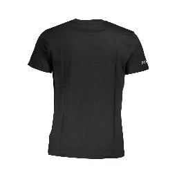 Black Cotton Men T-Shirt