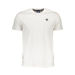 White Cotton Men T-Shirt