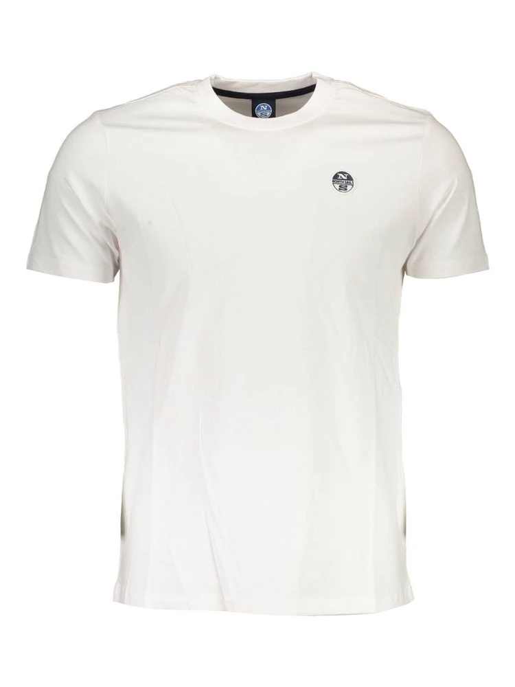 White Cotton Men T-Shirt
