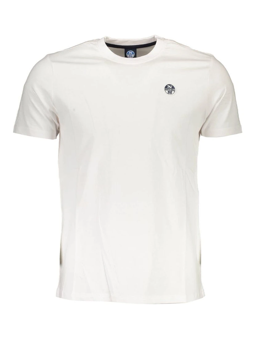White Cotton Men T-Shirt