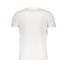 White Cotton Men T-Shirt