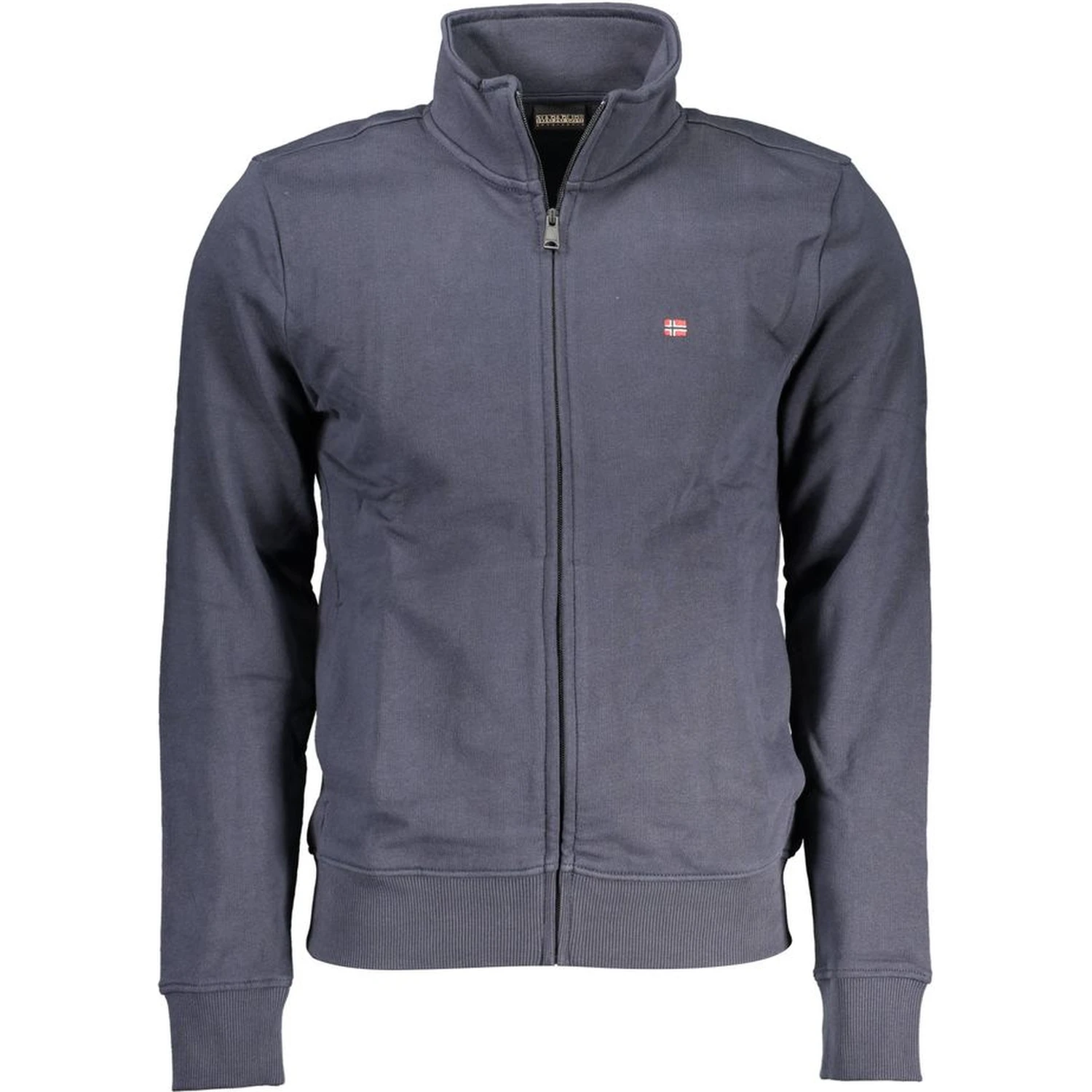 Blue Cotton Men Sweater