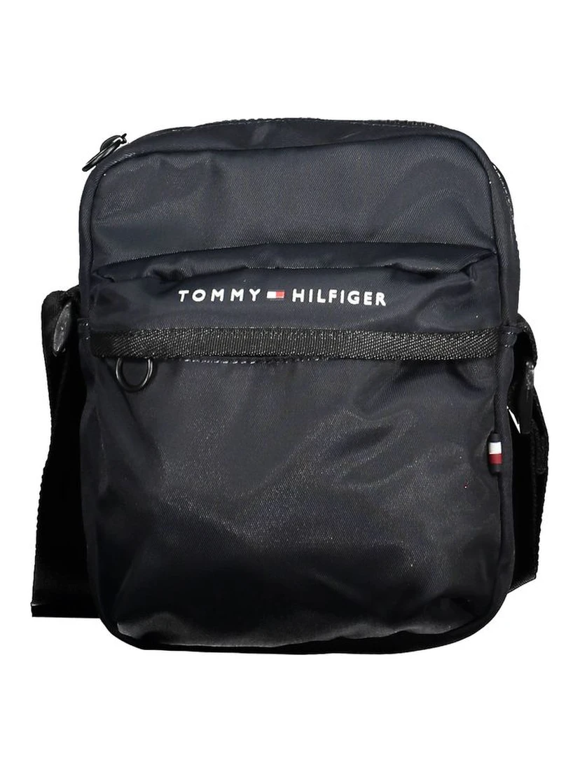 Blue Polyester Men Shoulder Bag