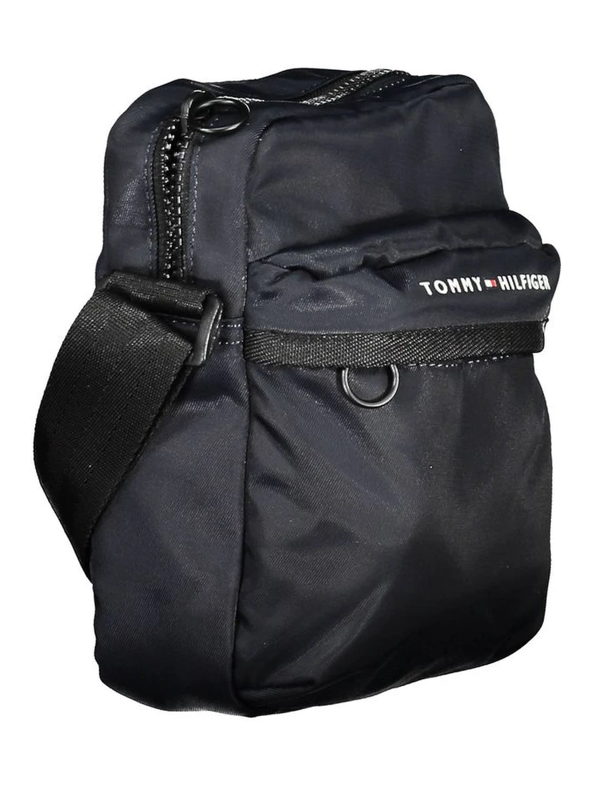 Blue Polyester Men Shoulder Bag