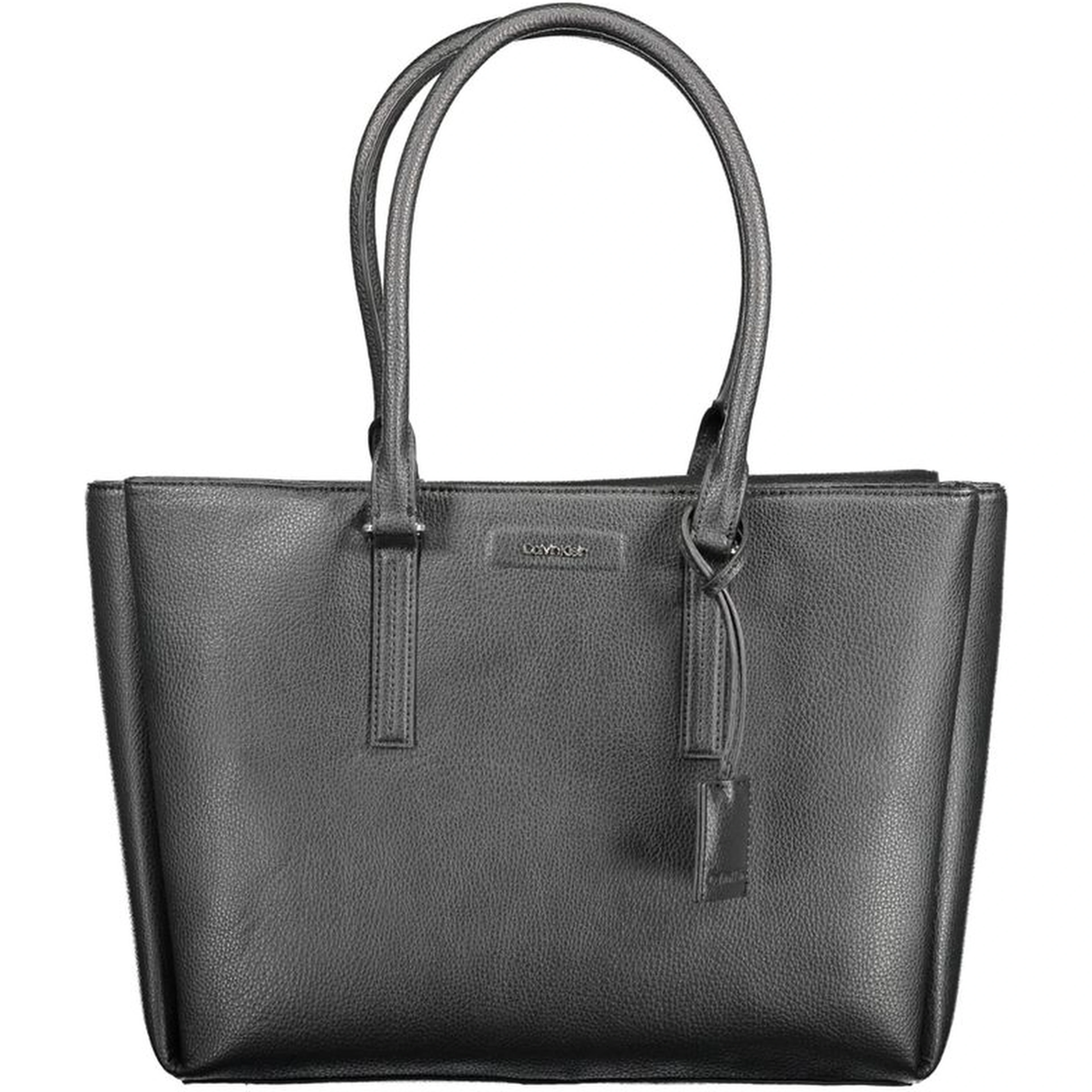 Black Polyethylene Women Handbag