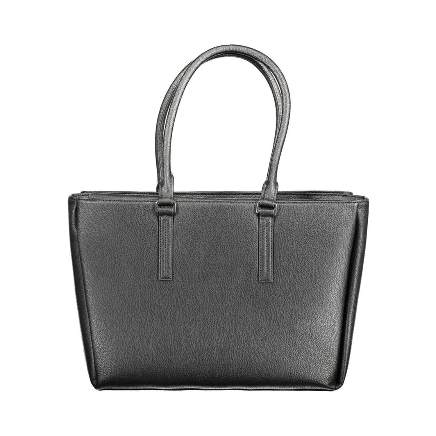 Black Polyethylene Women Handbag