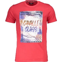 Red Cotton Men T-Shirt