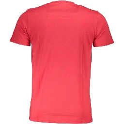Red Cotton Men T-Shirt