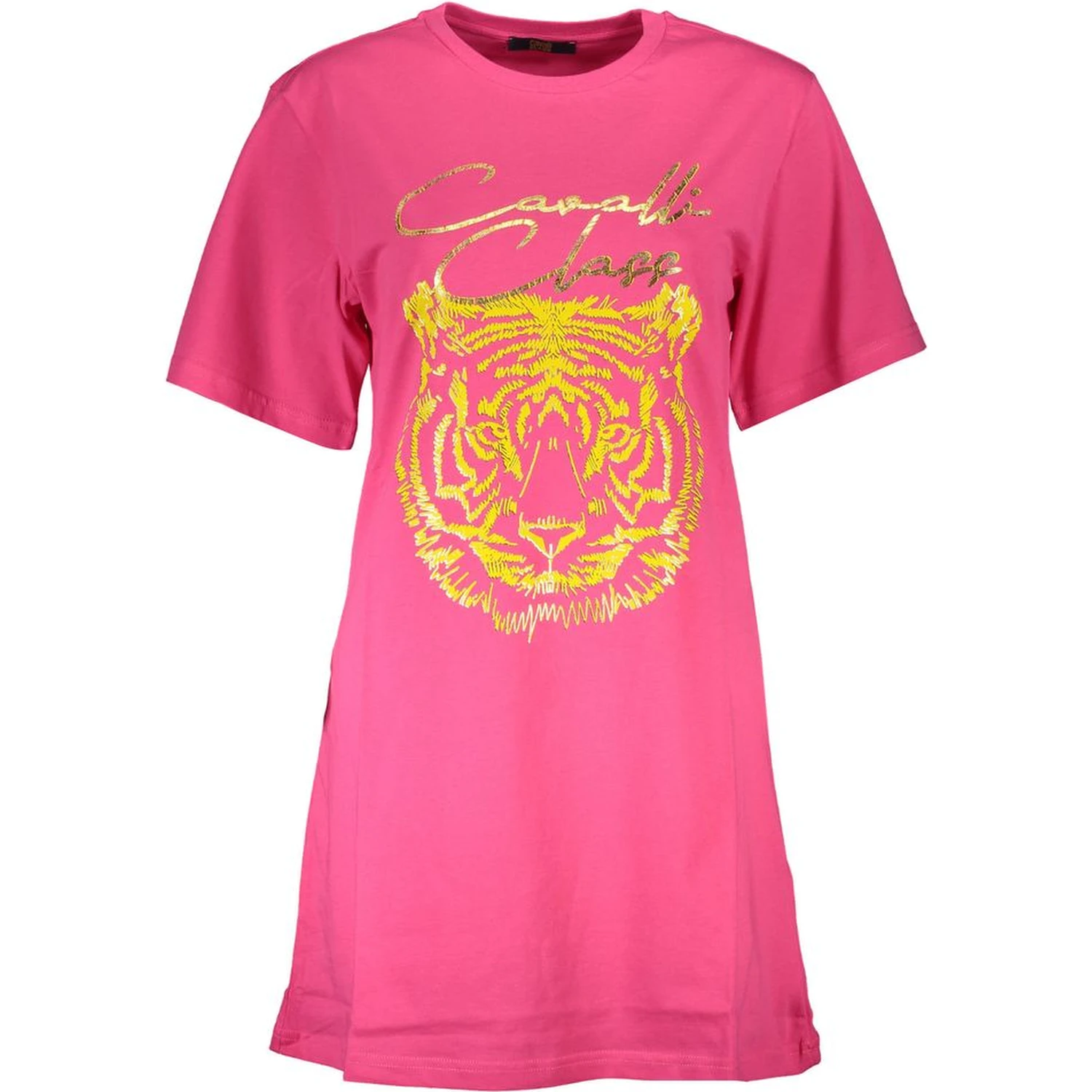 Pink Cotton Women T-Shirt