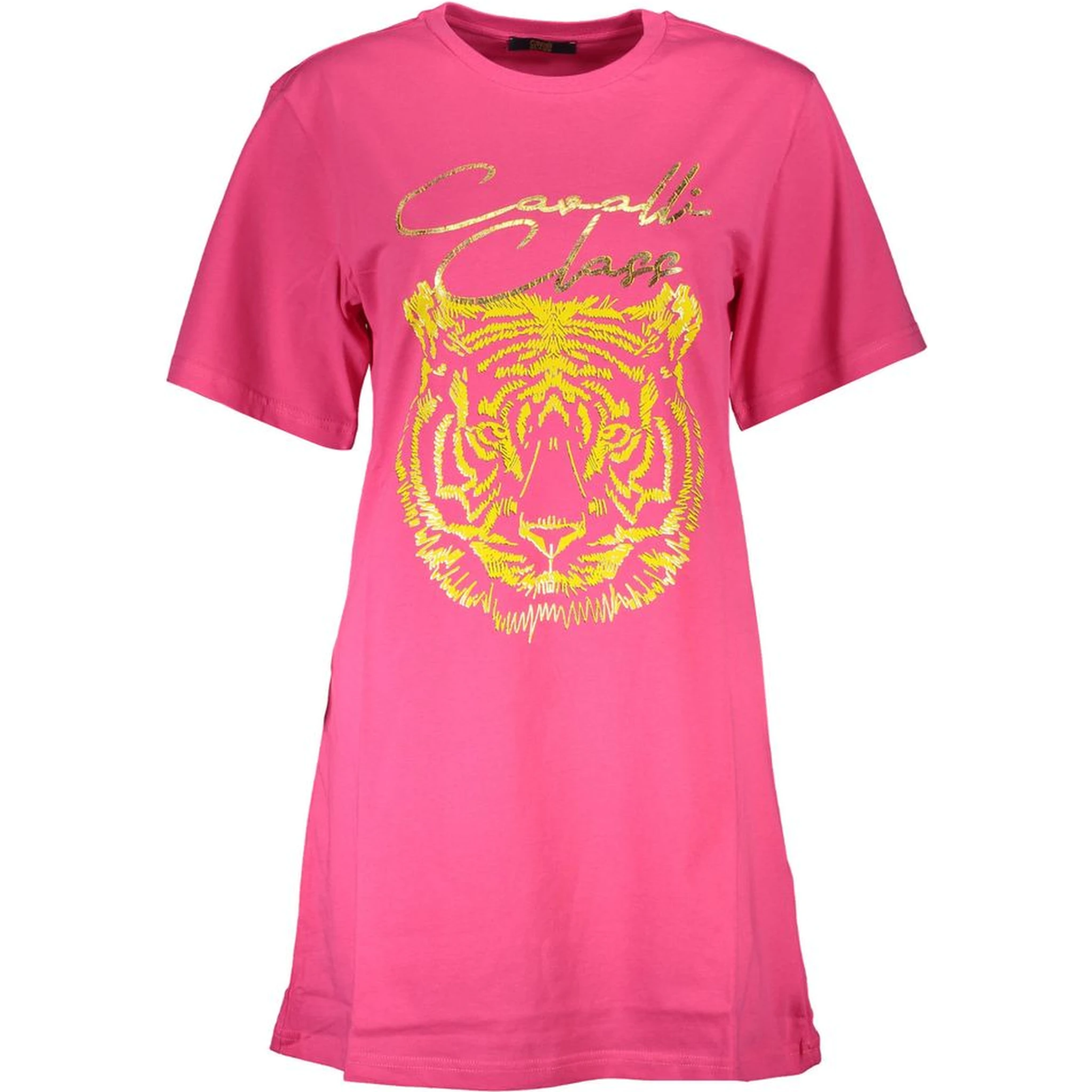 Pink Cotton Women T-Shirt