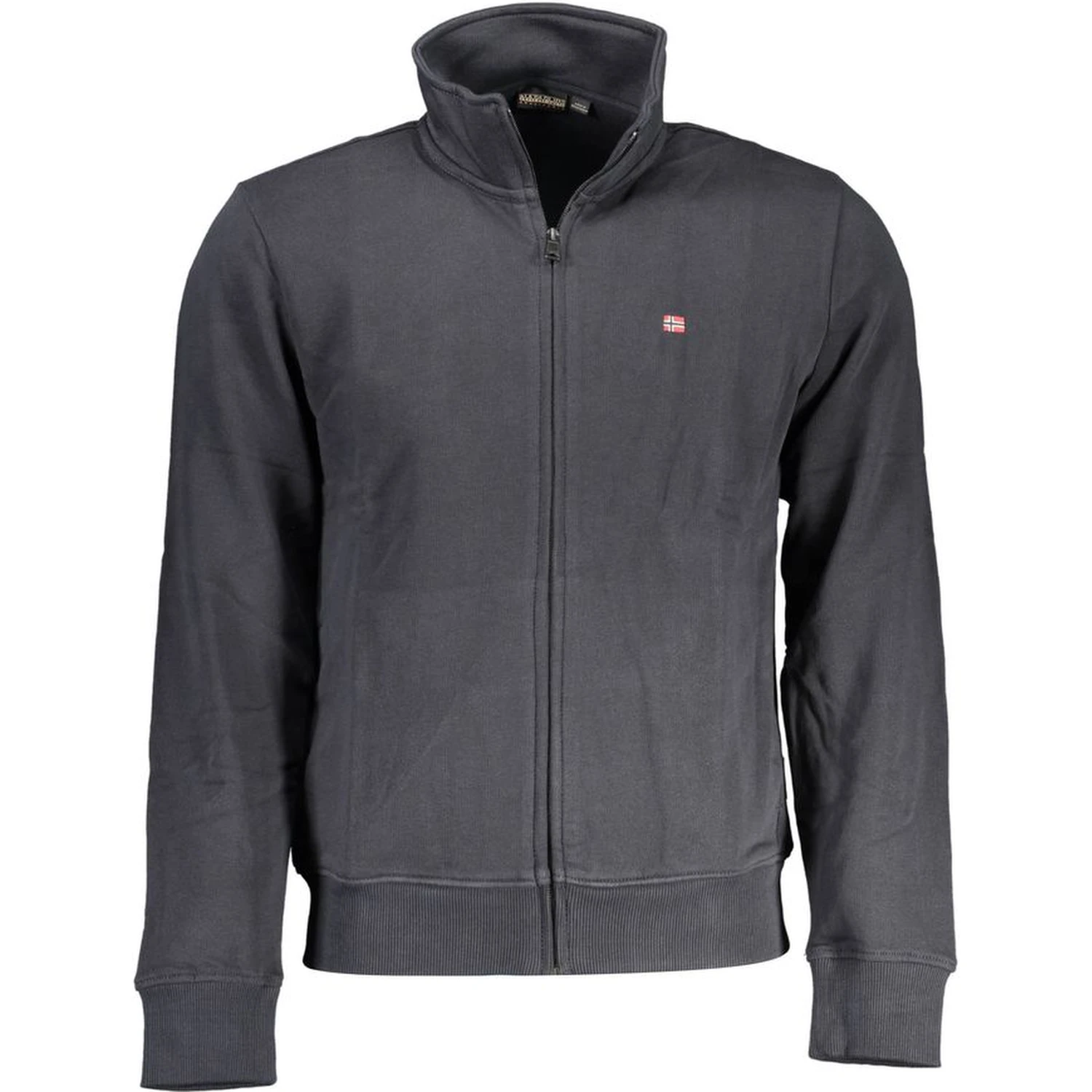Black Cotton Men Sweater